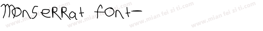 Monserrat font字体转换